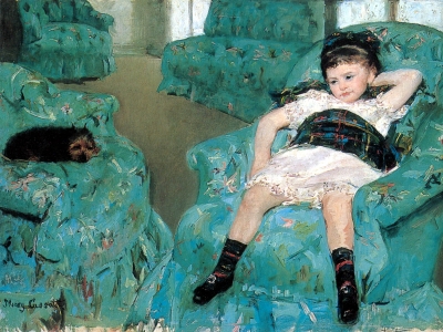 Cassat - Little Girl in a Blue Armchair
