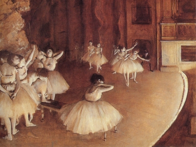 Degas - Ballet Rehearsal on the Stage
