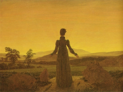 Friedrich - Woman in front of the Setting Sun
