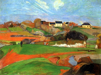 Gauguin - Fields near Le Pouldu
