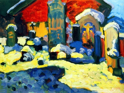 Kandinsky - Kochel Graveyard
