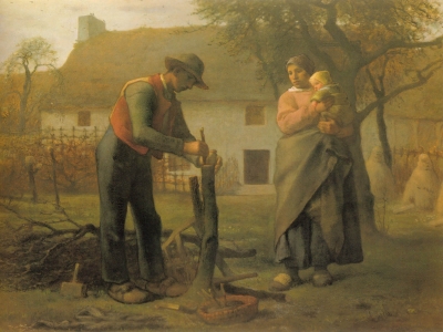 Millet - Man Grafting a Tree
