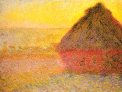 Monet - Haystack at Sunset
