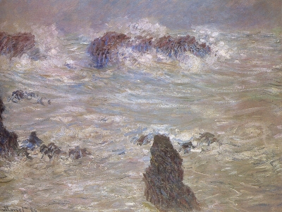 Monet - Storm  Coast of Belle-Ille
