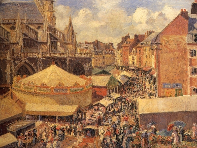 Pissarro - The Fair in Dieppe
