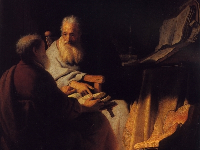 Rembrandt - Two Old Men Disputing
