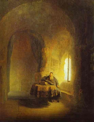 Rembrandt  Philosopher Reading  1631  Oil on canvas
