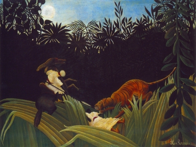 Rousseau - Scout Attacked by a Tiger
