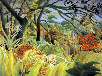 Rousseau - Tiger in a Tropical Storm
