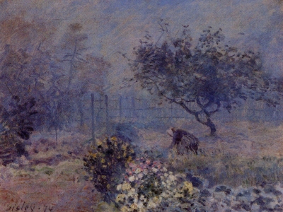 Sisley - Foggy Morning  Voisins
