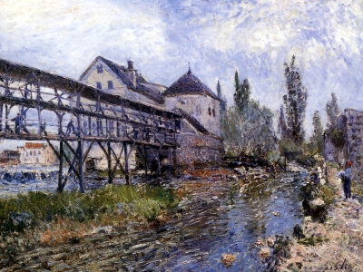 Sisley - Provencher s Mill at Moret
