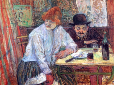 Toulouse-Lautrec - At the Cafe La Mie
